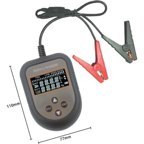 Car Digital 12V Car Battery Tester Car LCD Battery Test Analyzer Auto System Analyzer Voltage CCA Test Diagnostic Tools AE1802