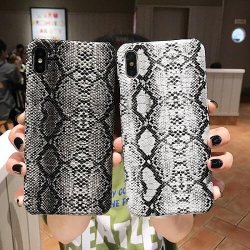 PU Leather Phone Case For iPhone11 11pro max 7 8 Plus X XS Max XR gg case Snake Skin Cases For iPhone 12MINI 12 12pro Accessorie