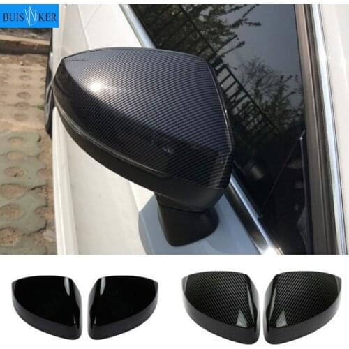 For Audi A3 S3 8V RS3 2013 2014 2015 2016 2017 2018 2019 RearView Mirror Case Cover Carbon fiber pattern or Black Cover