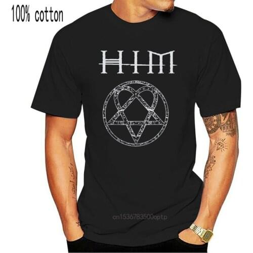 H.I.M. Him Heartgram Logo Gothic Rock Band T-Shirt New Authentic & Official Brand Man 2020 Cotton Clothes Printed T Shirts
