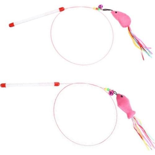 Kitten Toys With Feather Cat Stick Daily Teasing Cat Mmint Toy Interactive Pet Plaything Funny Cat Supplies Accessories