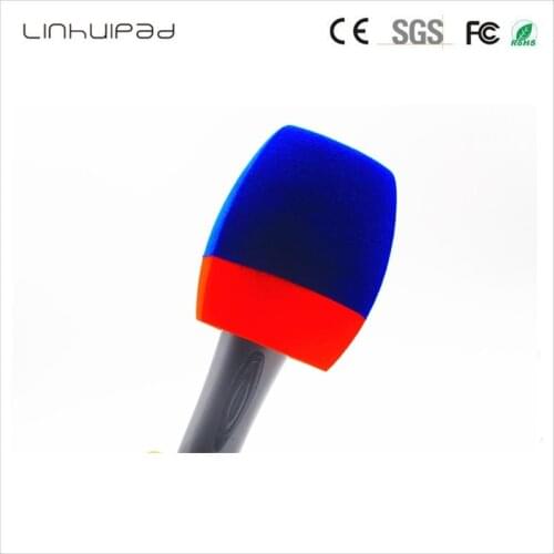Triangle Foam Reporter-Style Windscreen Microphone Cover for Handheld Mics windshield Inside Diameter: 4 CM (about .1.57")