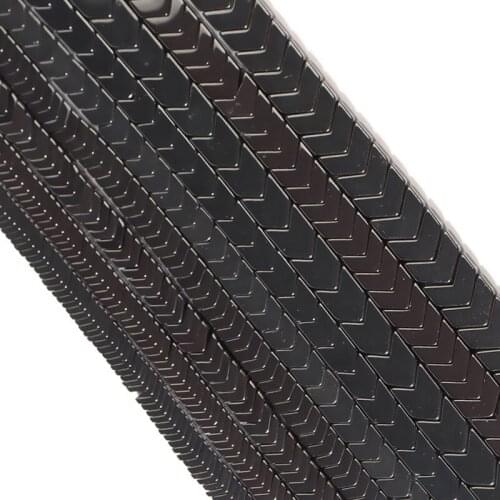 Fashion Black Gallstone Material Bracelet Can Be Handmade Necklace V Shape Mens Semi-finished Jewelry Accessories Wholesale