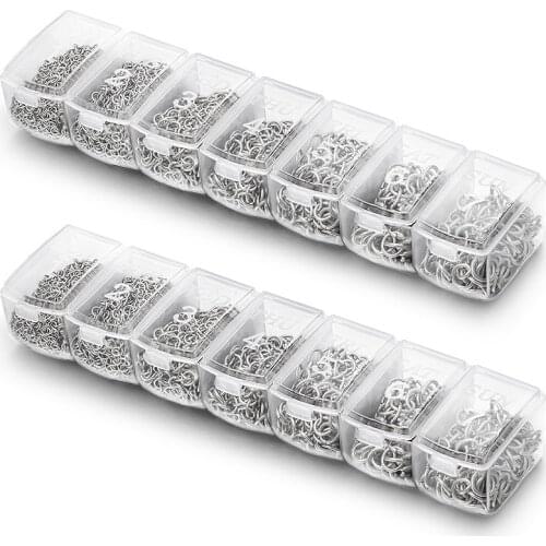 Slive Split Ring Open Jump Rings Box Set Connection For DIY jewelry Making Accessories Necklace Bracelet Material 3/4/5/6/7/8mm