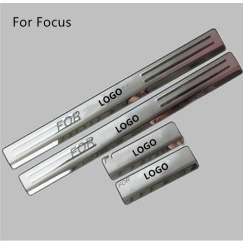 Stainless Steel Scuff Plate/Door Sill Welcome Pedal Threshold For Ford Focus 2007-2011 MK2 Sedan and Hatchback