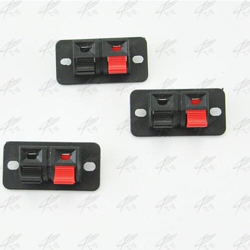 2017 New Hot 5 Pcs 2 Positions Connector Terminal Push in Jack Spring Load Audio Speaker Terminals
