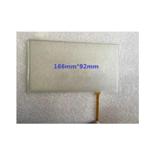 10pcs/lot New 6.95 inch touch screen new car DVD, GPS navigator, resistance touch screen 166*92 mm