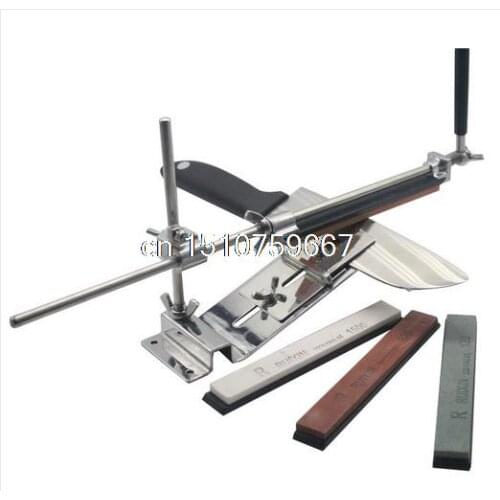 Update iron steel knife sharpener Professional Kitchen Knife Sharpener Sharpening Fix Fixed Angle with stones