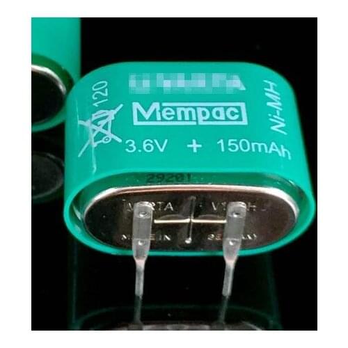 2PCS 3.6V150mAh NI-MH Rechargeable Ni-MH Battery 3/V150H