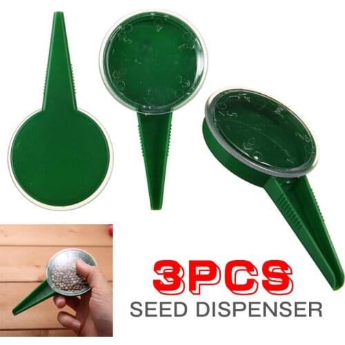 Plastic Seedlings Garden tool Seed Adjustable Size Sowing Seedlings Hole Puncher Garden Plant Seeder Planting Tools 3Pcs