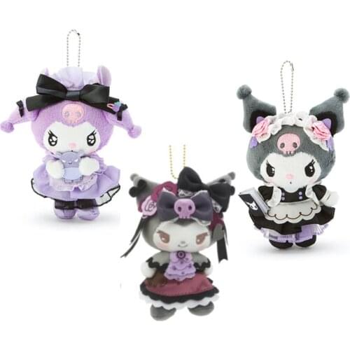 New Lolita Demon Black Plush Keychain Kids Stuffed Toys For Children Gifts 13CM