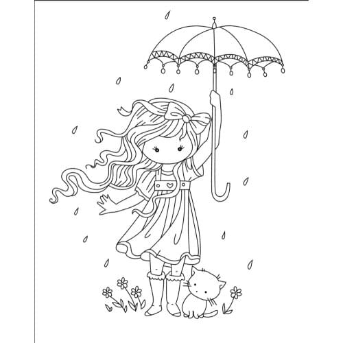 Girl Transparent Klar Silikon Stempel/Dichtung für DIY scrapbooking/foto album Dekorative klare stempel