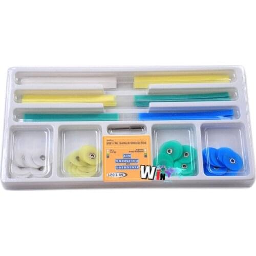 Dental Materials Finishing Polishing Discs Strips Mandrel Kit Resin 1.021