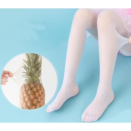 Girls ultra-thin pantyhose summer children pantyhose white stretch casual fashion dance special anti-hook silk kids girls tights