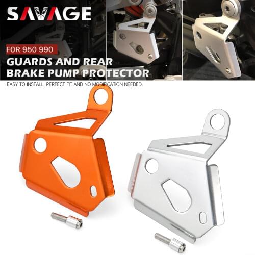 Rear Brake Reservoir Pump Protector Guards For 990 ADVENTURE/S/R SMT SUPERMOTO/R/T 950 SUPER ENDURO Motocycle Accessories