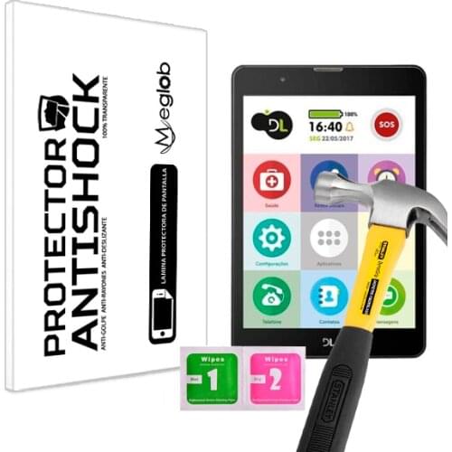 Screen protector Anti-Shock Anti-scratch Anti-Shatter compatible with Tablet DL TabFácil TX385
