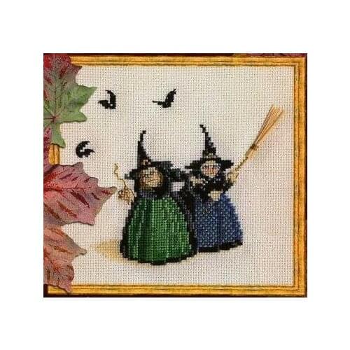 Gold Collection Lovely Counted Cross Stitch Kit Nimue Nium Brig et Doon Two Witches Witch Enchantress