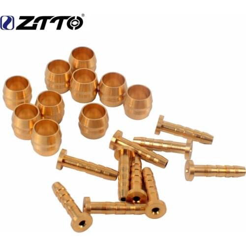 ZTTO 10 Sets MTB Mountain Bike Bicycle Connector Insert and Olive Set for BH59 Hydraulic Disc Brake Hose