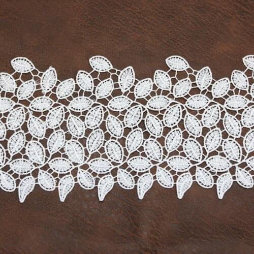 1 Yard/Lot) 10cm Lace Ribbon White Fabric Polyester Garment Accessories Clothes Trimmings