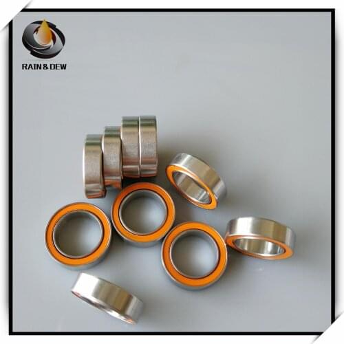 2Pcs S6700 2RS CB ABEC7 10X15X4 mm 10x15x4 mm ABEC-7 Stainless Steel hybrid Si3n4 ceramic bearing 6700 RS fishing reel bearing