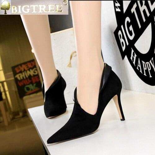 2021 Grey Fashion Women High Heel Booties Female High-Heeled Boots Young Ladies Booties 9.5cm Heel Cloth Boots
