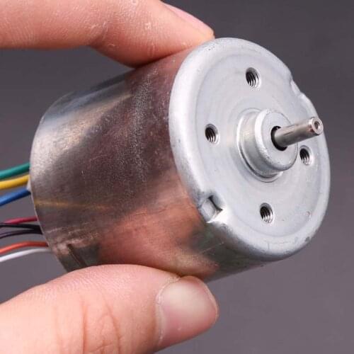 36mm DC 6-9V Mini Micro High Speed DC Brushless Electric Motor 3-Phase 8-Wire Ball Bearing Holzer Speed Hall Sensor Large Torque