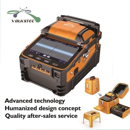 6 Motors fusion splicer machine AI-9 splicing machine signalfire machine tool kits with optic power meter VFL free shipping