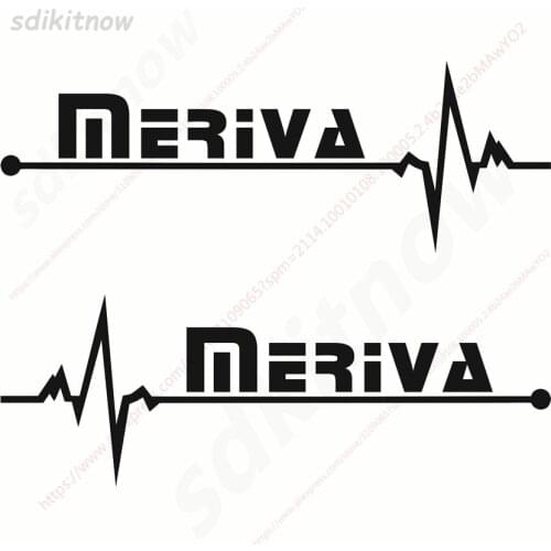 7x20cm 1pair Heart Car Sports Decal Sticker Styling Windows Door Decoration For opel meriva a b accessories