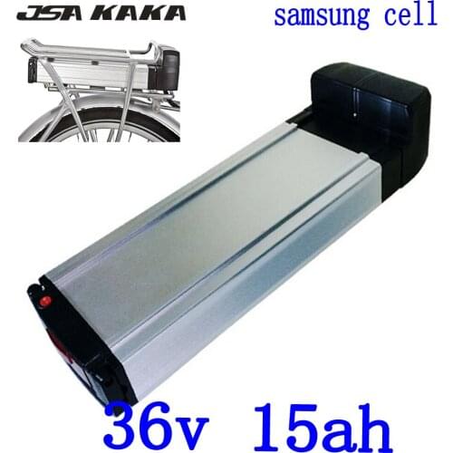 36V 500W Rear Rack Ebike Battery Pack 36V 15AH Lithium Battery 36V 15AH 13AH 10AH 16AH Electric Bicycle Battery use samsung cell