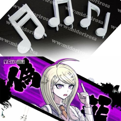 Anime Danganronpa V3 Akamatsu Kaede Note Hair Pin Hairpin Cosplay Prop 4pcs/set