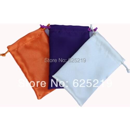 20*30cm/8*12inch soft big size satin drawstring bag wedding satin pouches 50pcs/lot many color size & logo customize