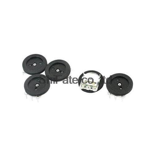 B503 16x2mm 50K Ohm Dial Taper Volume Pulley Gear Wheel Potentiometer 5Pcs