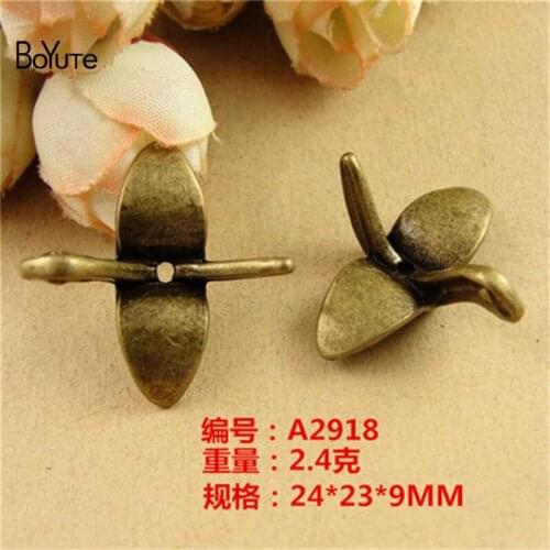 BoYuTe (60 Pieces/Lot) 24*23*9MM Vintage Charms Peace Dove Antique Bronze Plated Metal Pendant Findings Accessories Diy Necklace