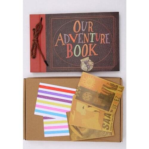 Diy Photo Album Kids Handmade Adventure Travel Anniversary Wedding Photography Photos Paste Vintage Tether Scrapbook Photo Album