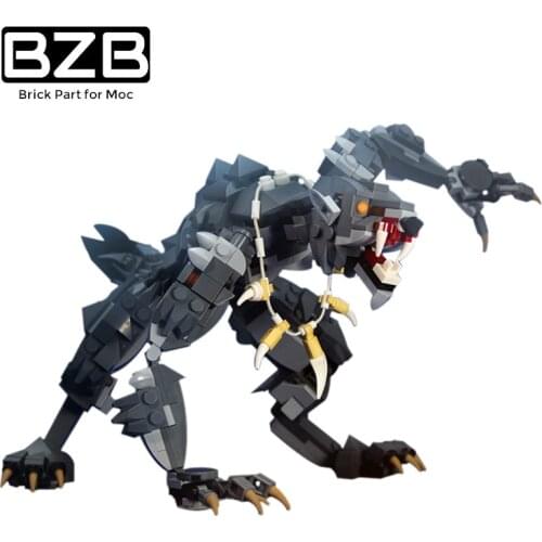 BZB MOC 30412 Movie Series Decorations Turn Into Werewolf Building Blocks Model Brick Childrens Birthday Gifts Toys