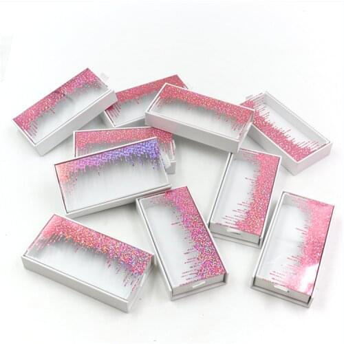 Eyelash Boxes Wholesale Eyelashes Packaging Newest Empty Lash Case with Clear Tray 25mm Mink Lash Boxes Package Print Logo