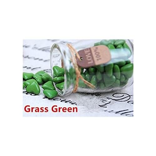 MDLG Vintage 90pcs Grass Green Heart Shape Bottled Glass for Wax Seal Sealing Stamp Wedding Invitations Adhesive Wax Sticks Bead