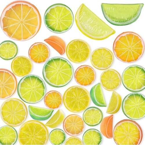 Simulation Lemon Slices Plastic Artificial Lemon Slice, Simulation Fake Lemons Artificial Fruit Plastic Lemons