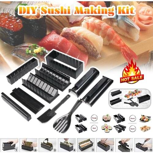 DIY Sushi Making Kit Roll Sushi Maker Rice Roll Mold Kitchen Sushi Tools Japanese Sushi Cooking Tools Sushi Making Set