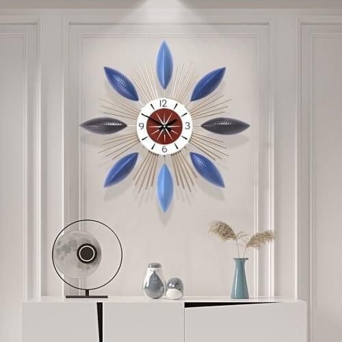 Clock Wall Decorations Living Room Modern Metal Design Office Study Wall Clocks Home Decor Dining Room 3D Wall Hanging Decor