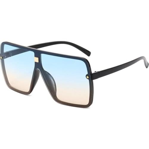 Oversize Decorative Summer Sunglasses for Women Glasses Men Unti-Uv400 Driving Goggles Sport 8 Color Lens Material Polycarbonate