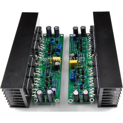 LJM DIY amplifier board Assembled L15 MOSFET amplifier board 2-channel AMP +2pcs heatsink ( IRFP240 IRFP9240)