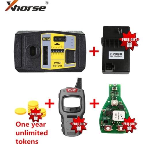 Xhorse VVDI MB BGA TooL For Benz Key Programmer Get Free One Year Tokens/VVDI Mini Key Tool /ELV Emulator