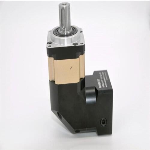 Right angle gearbox 8 arcmin high Precision Planetary reducer 12:1 to 100:1 for 42/40mm 50W Servo motor Nema17 Stepper motor