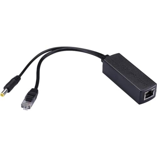IEEE802.3af standard 10/100Mbps Power over Ethernet Splitter 12V Output 48VInput PoE Splitter Adapter For POE IP Camera