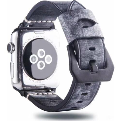 Pulseira for apple watch strap Leather correa reloj for iwatch band Bracelet 38mm 42mm 40mm 44mm cinturino Series 5 4 3 2 wrist