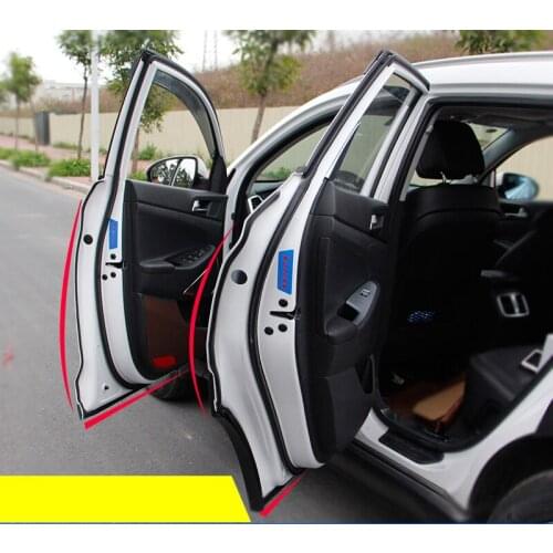 Car Rubber Seal Sound Insulation Weatherstrip Edge Trim Noise Insulation Car Door Sealing Strip For Hyundai Tucson 2015-2018