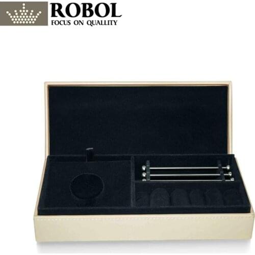 RLLEN Original Simple High-End Charm Jewelry Gift Box Womens Jewelry Necklace Bracelet Earring Leather Storage Box Protective