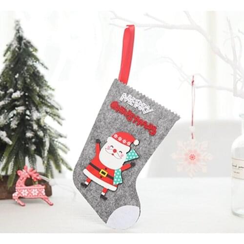 Christmas Tree Pendant Santa Snowman Pendant Christmas Ornaments New Year Socks Christmas Decorations For Home Party Wedding