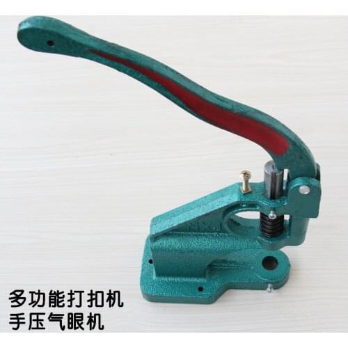 Hand Press Grommet Eyelet Machine with 3 Dies & 1500pcs Grommets 6/10/12mm Grommet Machine